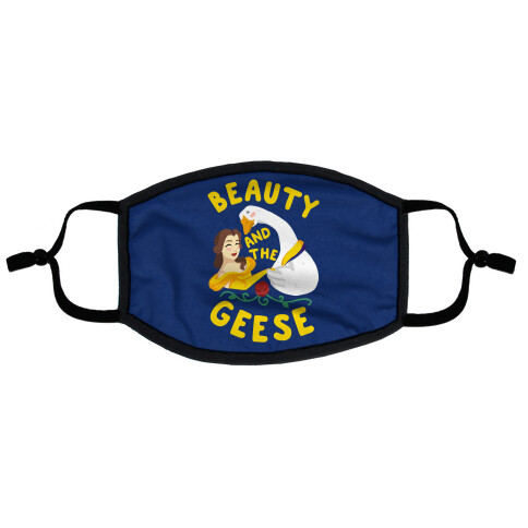 Beauty and the Geese Flat Face Mask