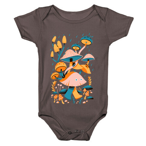 Mushroom Forest Spirits Baby One-Piece