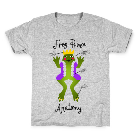 Frog Prince Anatomy Kids T-Shirt