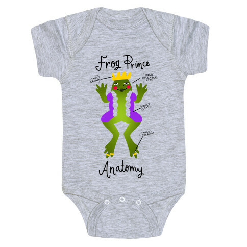 Frog Prince Anatomy Baby One-Piece