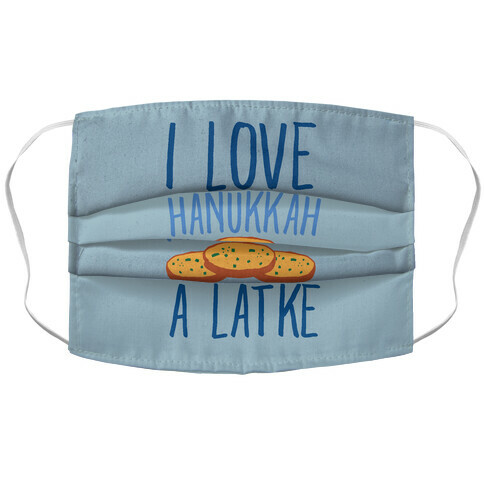 I Love Hanukkah A Latke Parody Accordion Face Mask