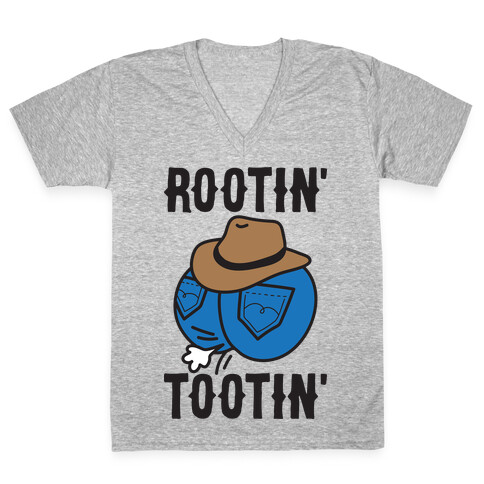 Rootin' Tootin' Cowboy Butt V-Neck Tee Shirt