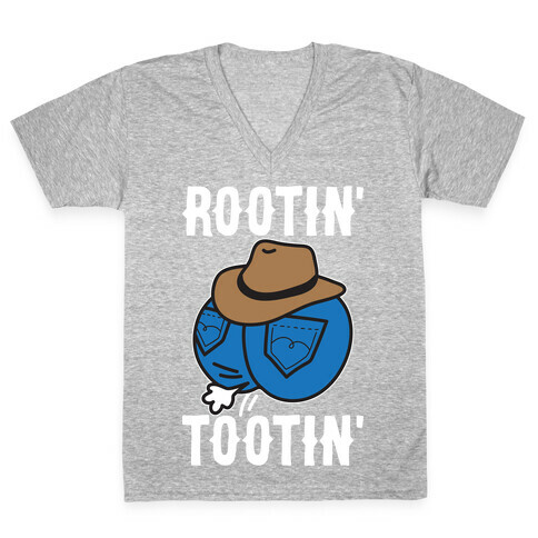 Rootin' Tootin' Cowboy Butt V-Neck Tee Shirt