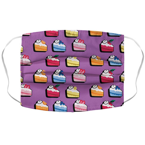 Fruit Cake Pattern Accordion Face Mask