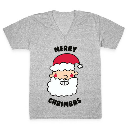 Merry Chrimbas V-Neck Tee Shirt