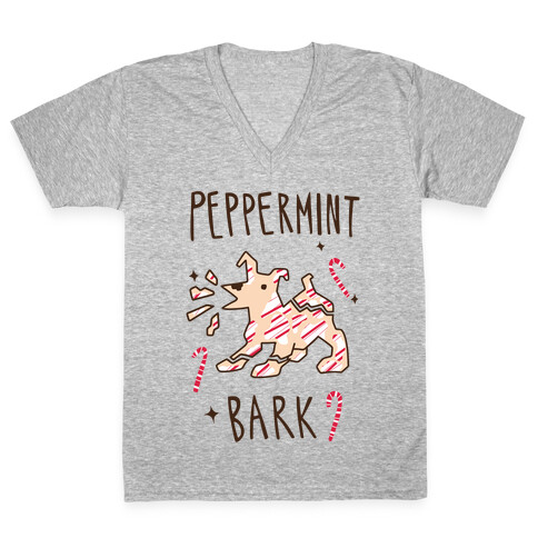 Peppermint Bark V-Neck Tee Shirt