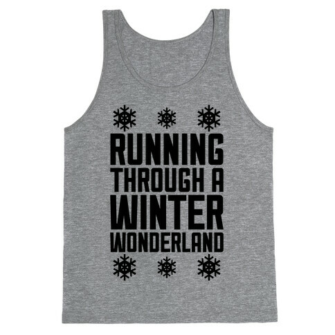 Running Through A Winter Wonderland Tank Top