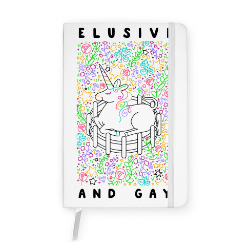 Elusive And Gay Unicorn  Notebook