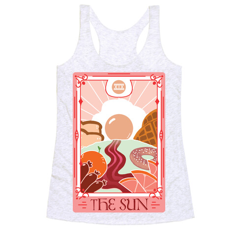 The Sun Breakfast Tarot Racerback Tank Top