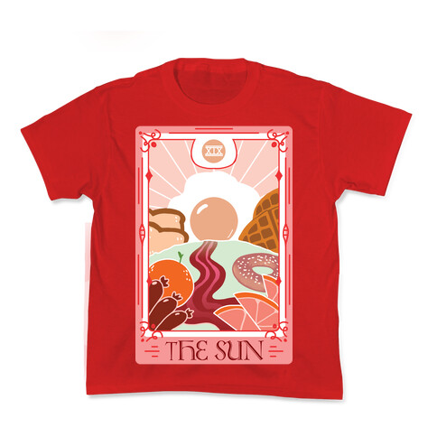 The Sun Breakfast Tarot Kids T-Shirt