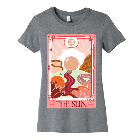 The Sun Breakfast Tarot Womens T-Shirt