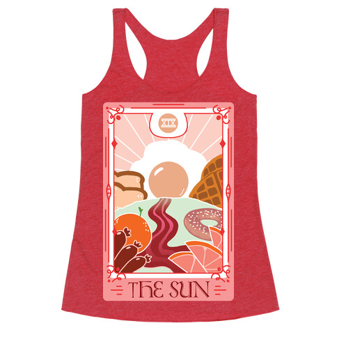 The Sun Breakfast Tarot Racerback Tank Top