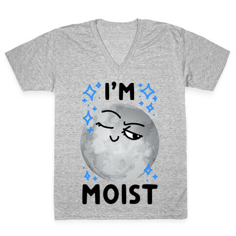 I'm Moist Moon V-Neck Tee Shirt