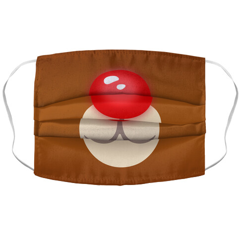 Rudolph Reindeer Face Accordion Face Mask