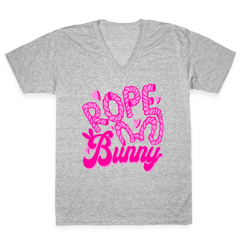 Rope Bunny V-Neck Tee Shirt