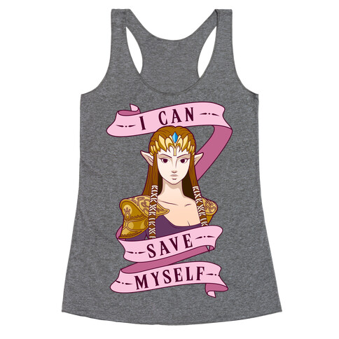 I Can Save Myself Racerback Tank Top