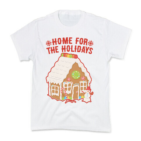 Home For The Holidays Gingerbread Kids T-Shirt