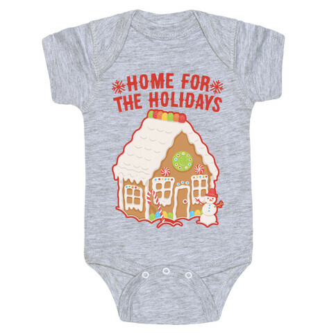 Home For The Holidays Gingerbread Baby One-Piece