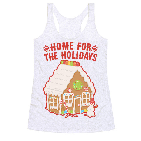 Home For The Holidays Gingerbread Racerback Tank Top