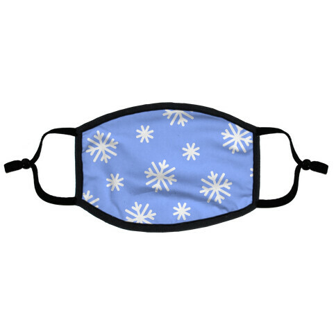 Snowflake Pattern Flat Face Mask