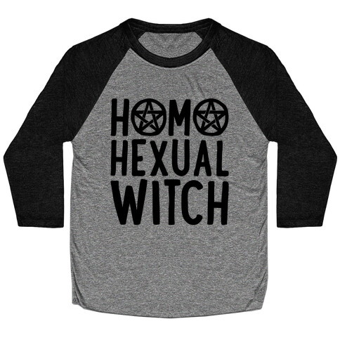 Homohexual Witch Baseball Tee