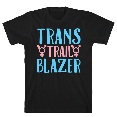 Trans Trail Blazer White Print T-Shirt