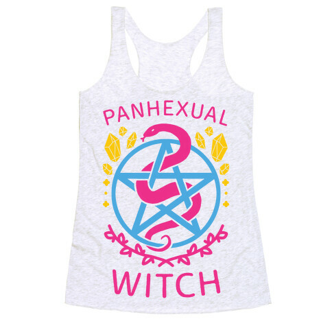 Panhexual Witch Racerback Tank Top