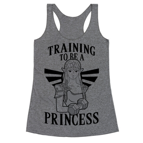 Training To Be A Princess Racerback Tank Top