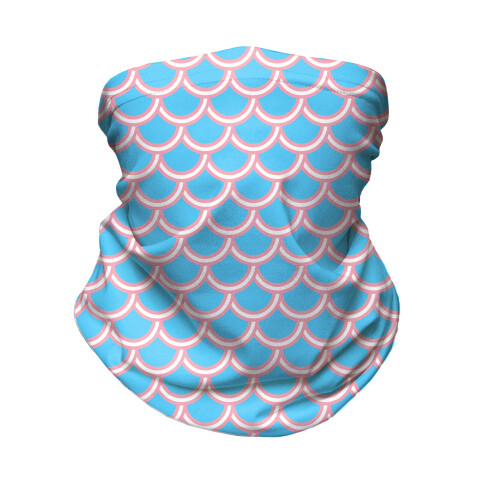 Trans Fish Scales Neck Gaiter