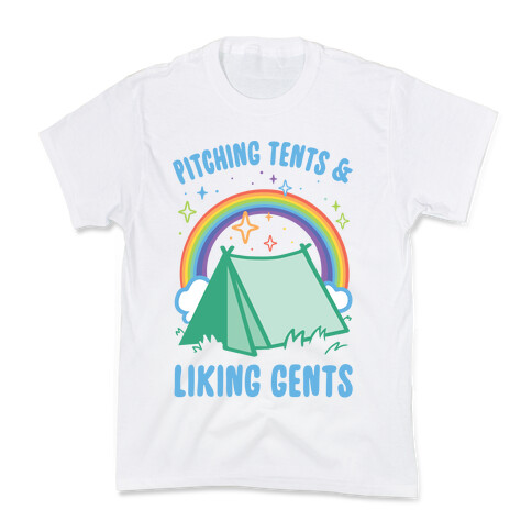 Pitching Tents And Liking Gents Kids T-Shirt