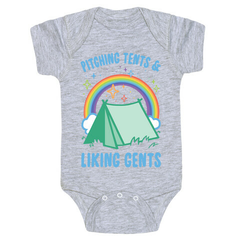 Pitching Tents And Liking Gents Baby One-Piece