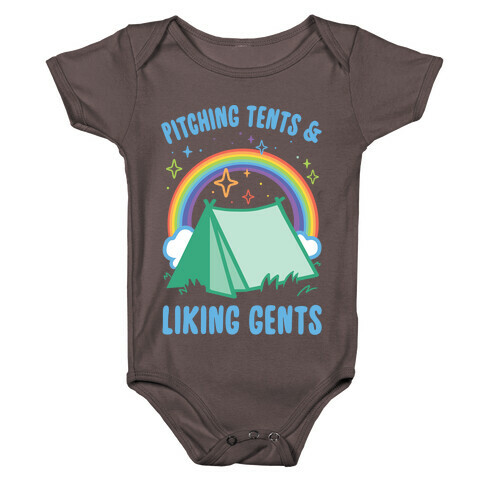 Pitching Tents And Liking Gents Baby One-Piece