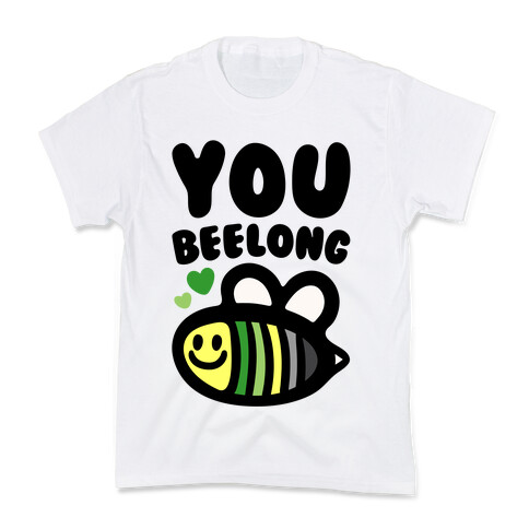 Bee Yourself Aromantic Pride Kids T-Shirt