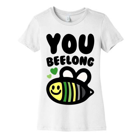 Bee Yourself Aromantic Pride Womens T-Shirt