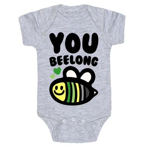 Bee Yourself Aromantic Pride Baby One-Piece