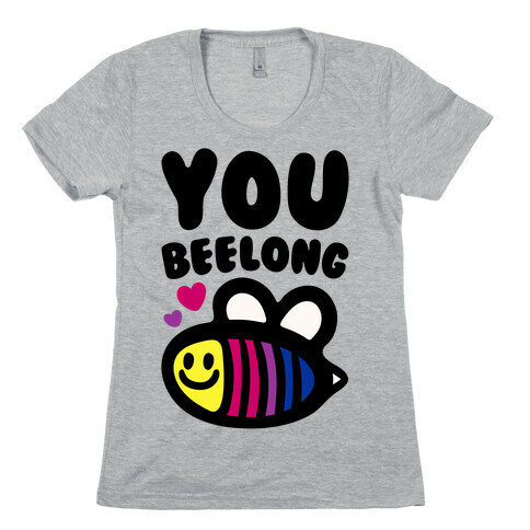 You Belong Bisexual Pride Womens T-Shirt