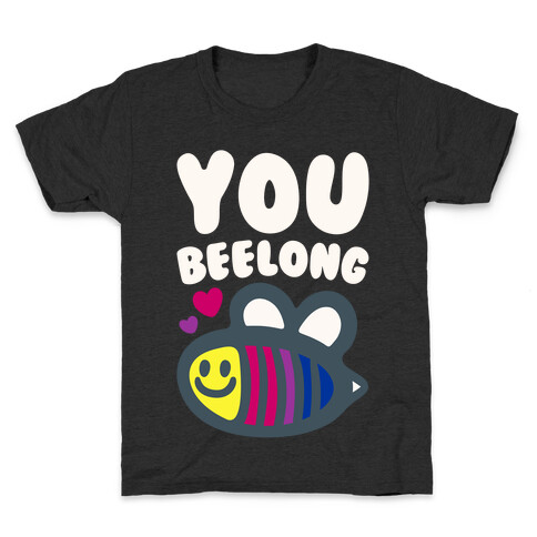 You Belong Bisexual Pride White Print Kids T-Shirt