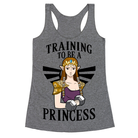 Training To Be A Princess Racerback Tank Top