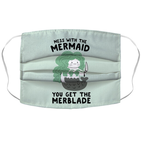 Mess With The Mermaid You Get The MerBlade Accordion Face Mask