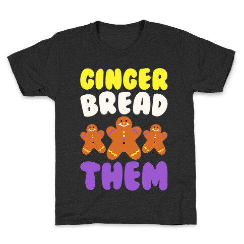 Ginger Bread Them White Print Kids T-Shirt