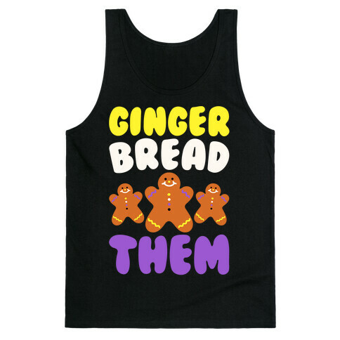 Ginger Bread Them White Print Tank Top