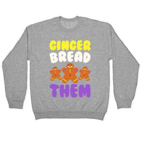 Ginger Bread Them White Print Pullover