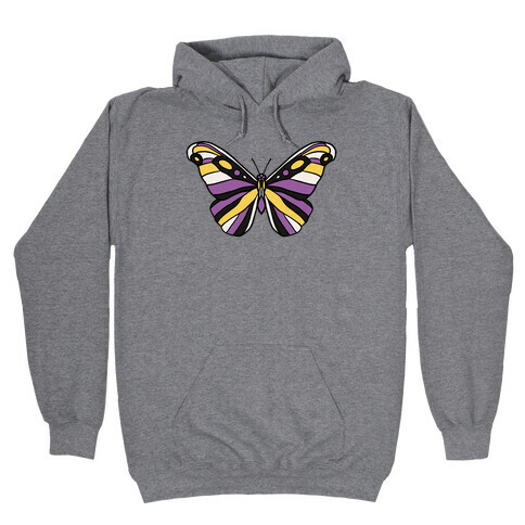 Non-binary Butterfly Hooded Sweatshirt