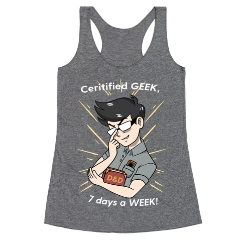 A Certified GEEK Racerback Tank Top