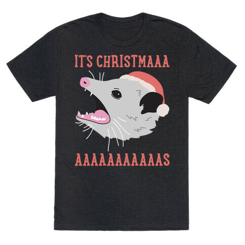 It's Christmas Screaming Opossum T-Shirt