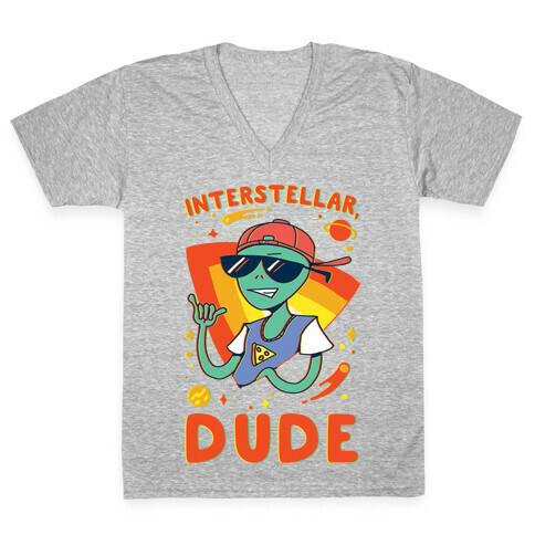Interstellar, Dude V-Neck Tee Shirt