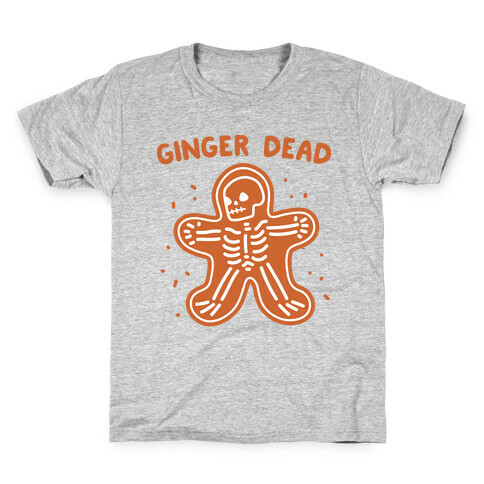 Ginger Dead Skeleton Cookie Kids T-Shirt