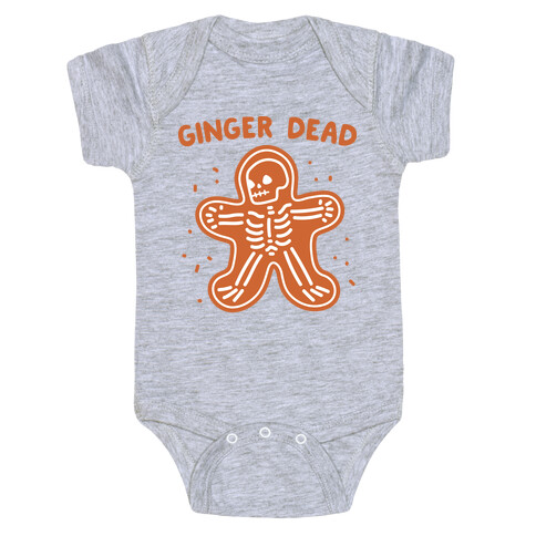 Ginger Dead Skeleton Cookie Baby One-Piece