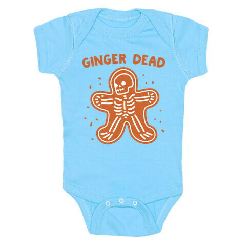 Ginger Dead Skeleton Cookie Baby One-Piece