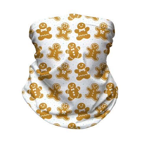 Gingerbread Man Pattern Neck Gaiter